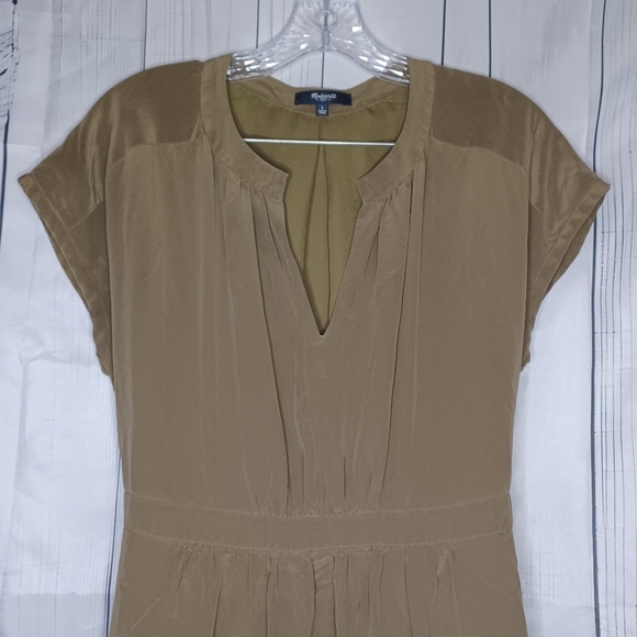 Madewell silk short sleeve dress - Picture 9 of 16